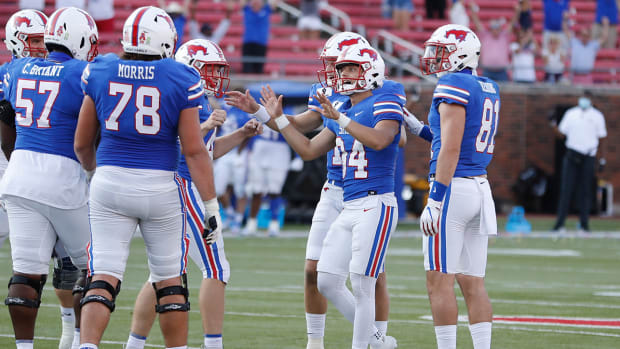 SMU kicker Chris Naggar